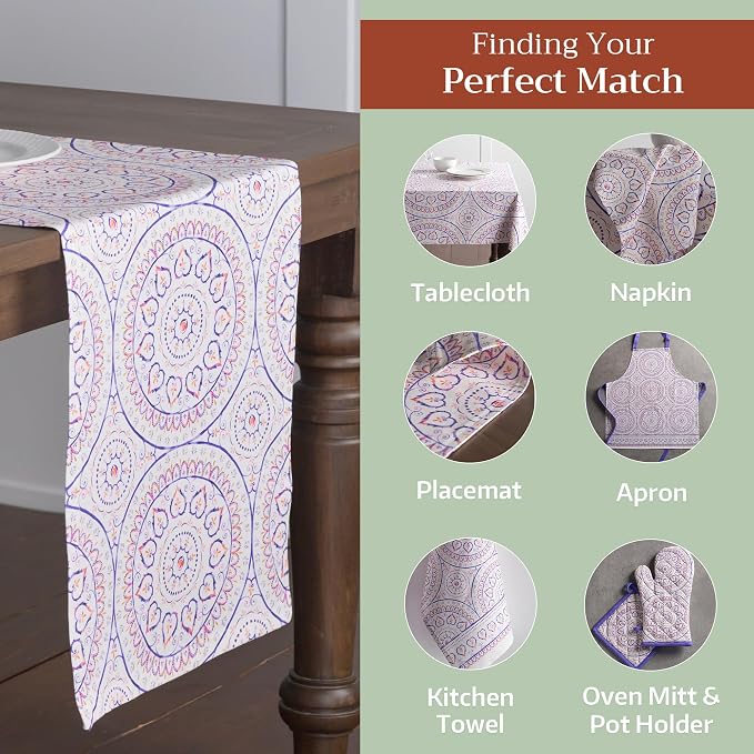 Maison d' Hermine Table Runner 100% Cotton 14.50" x 72" | Table Runners 72 - Image 5