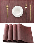 Leetaltree Burgundy Placemats Set of 4 by Leetaltree-ArtatEveryTable