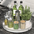 Oroyutor 12-Inch Oak Lazy Susan Spice Organizer by Oroyutor