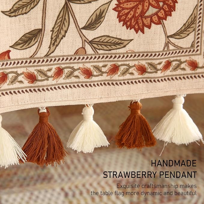 Designer French Linen Long Table Runner, Kitchen Decor, Dining Table, - Image 6