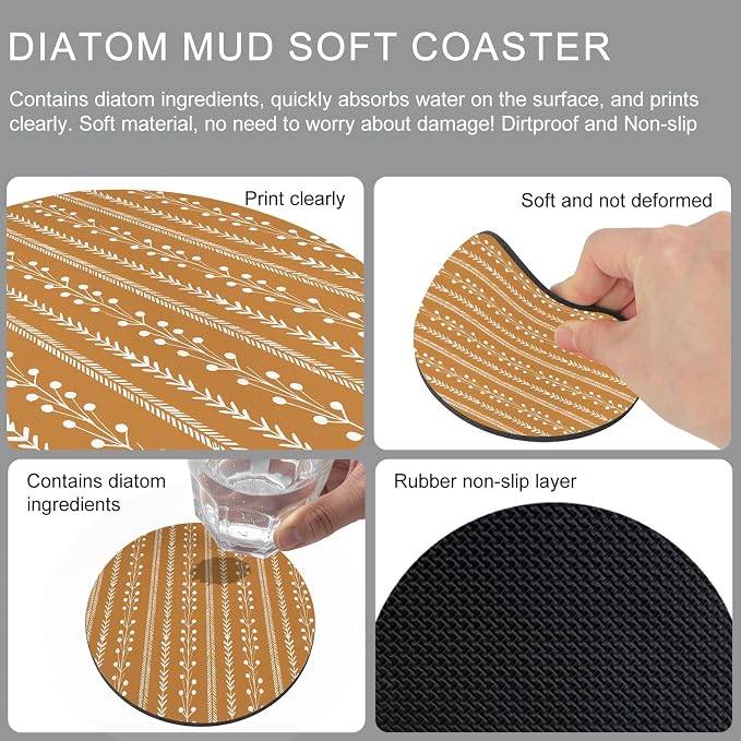 Bohemia Coasters Set of 6, Absorbent Coasters - Image 9