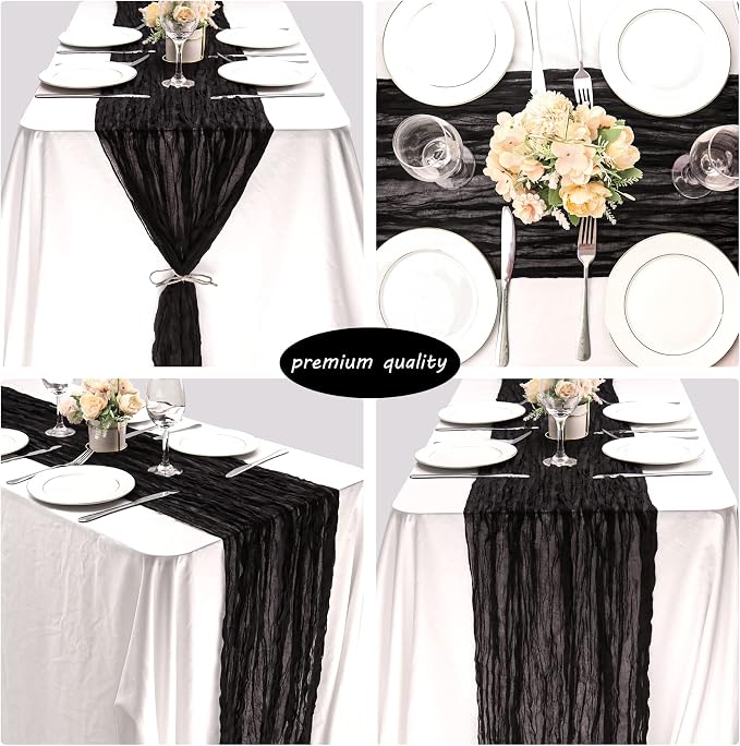 12 Pack Boho Gauze Table Runner 35x72 Inch - Image 5
