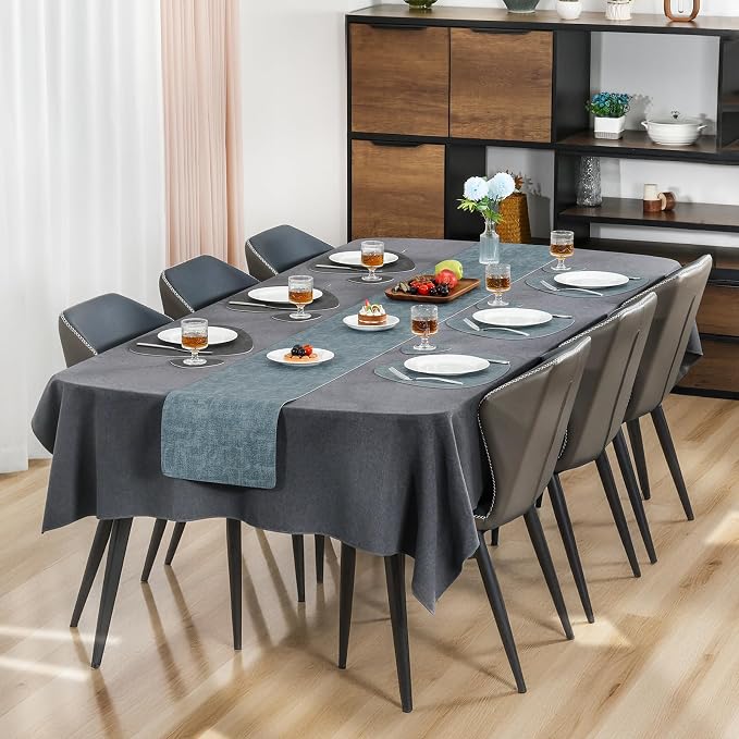 Faux Leather Placemats Set of 6, Dual Sided - Image 3