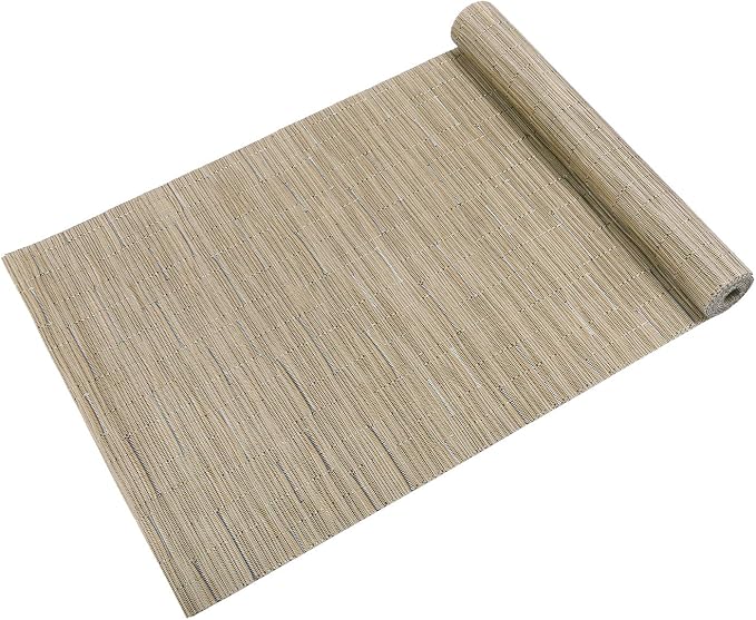 SHACOS 12x54 inch Woven Vinyl Table Runner Wipe Clean Reversible Weave Table - Image 6