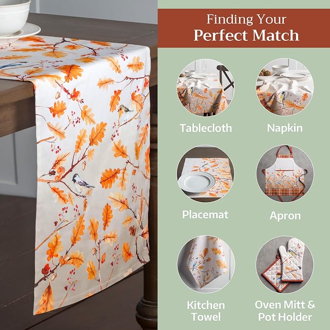 Maison d' Hermine Table Runner 100% Cotton 14.50" x 108" | Table Runners 108 - Image 5