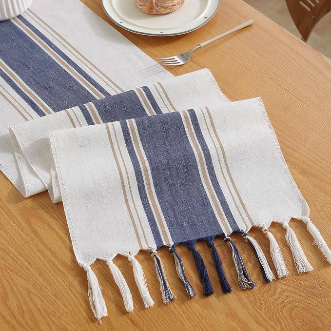 Blue Table Runner 60 Inches Long by Niviy