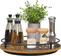 Lazy Susan Organizer：11 Inch Black Wooden Turntable Holder by KOKSTOP