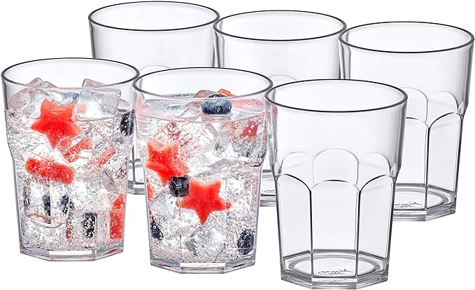 Amazing Abby - Affinity - 14-Ounce Plastic Tumblers, Plastic Drinking Glasses by AmazingAbby