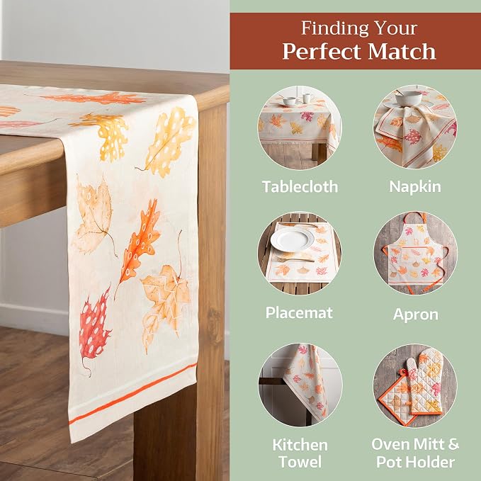 Maison d' Hermine Table Runner 100% Cotton 14.50" x 108" | Table Runners 108 - Image 5