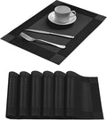 Table Placemats Dining Table Place Mats Set of 6 Heat Resistant Insulation by Yiaizhuo