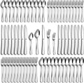 PHILIPALA 60 Piece Silverware Set, Stainless Steel Flatware Set by PHILIPALA