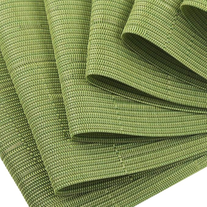 PIGCHCY Placemats Set of 12 Washable Durable Place Mats Vinyl Heat Resistant - Image 3