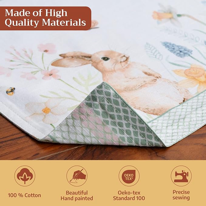 Maison d' Hermine Placemats Set of 4 Reusable 100% Cotton | Cloth Place Mats - Image 3
