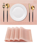 Placemats Set of 4 Washable Indoor | Outdoor Vinyl Place Mats by CADONO