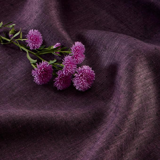 Solino Home 100% Pure Linen Table Runner Grape Woven, Athena 14 x 72 in | Table - Image 9