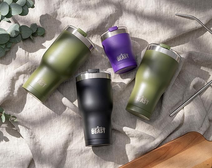 Beast 40 oz Tumbler Stainless Steel Vacuum Insulated Coffee Ice Cup Double Wall - Image 4