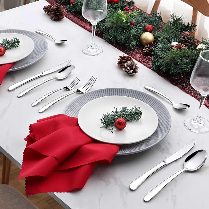 Onader 65 Piece Heavy Duty Silverware Set - Image 9