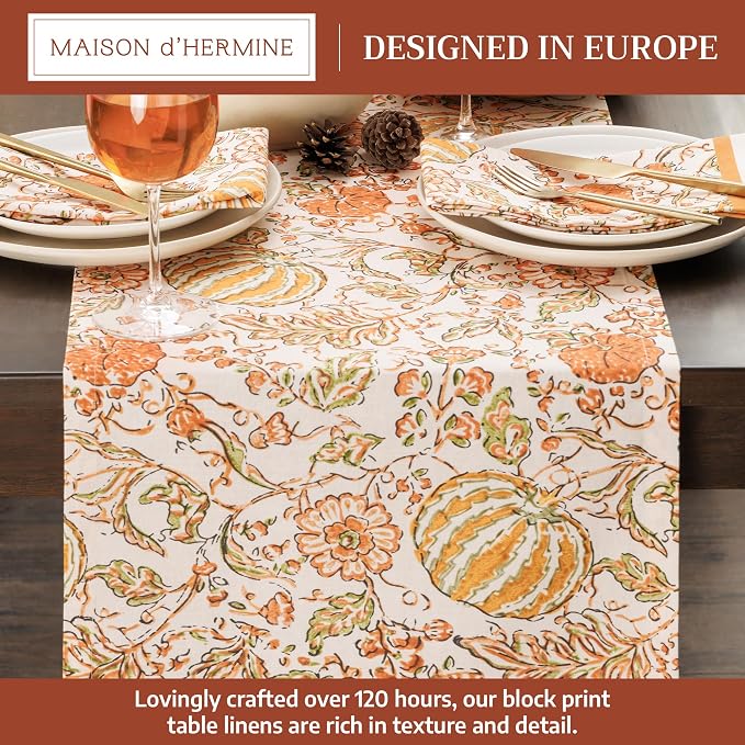 Maison d' Hermine Table Runner 100% Cotton 14.50" x 72" | Table Runners 72 - Image 2