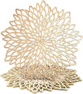 Juvale 10 Pack Gold Vinyl Placemats by Juvale