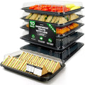 10 Pack Catering Trays with Lids – 17" Serving Tray with Lid, Heavy Duty by Unknown