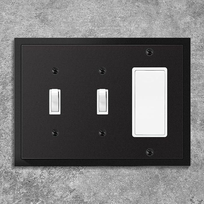 Modern Edge Decorative Wall Plate Switch Plate Outlet Cover, Durable Solid Zinc - Image 4