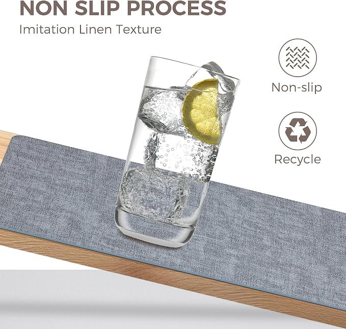 NCUE Vinyl Placemats Set of 4, Heat Resistant, Nonslip Faux Leather Waterproof - Image 3