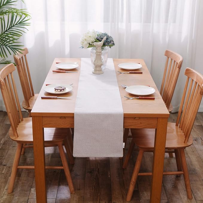 Soft Caddice Faux Linen 2 Piece Fabric in 1 Table Runner, eco-Friendly Fabric - Image 7