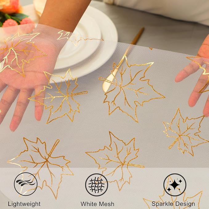 Snowkingdom 2 Pcs Gold Table Runner - Image 3