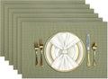 Aofmee Placemats Set of 6, Washable PVC Place Mats, Heat Resistant Non-Slip by Aofmee