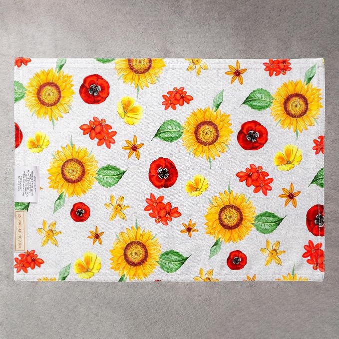 Maison d' Hermine Placemats Set of 4 Reusable 100% Cotton | Cloth Place Mats - Image 9
