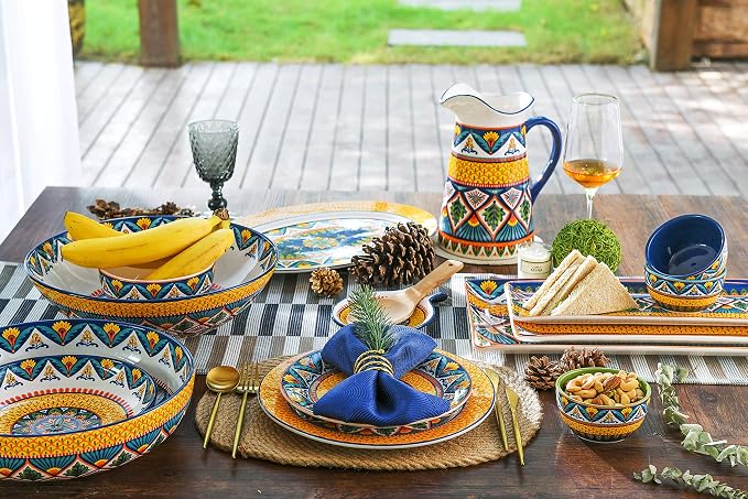 Bico Havana Ceramic 16 inch Oval Platter, Microwave & Dishwasher Safe - Image 3