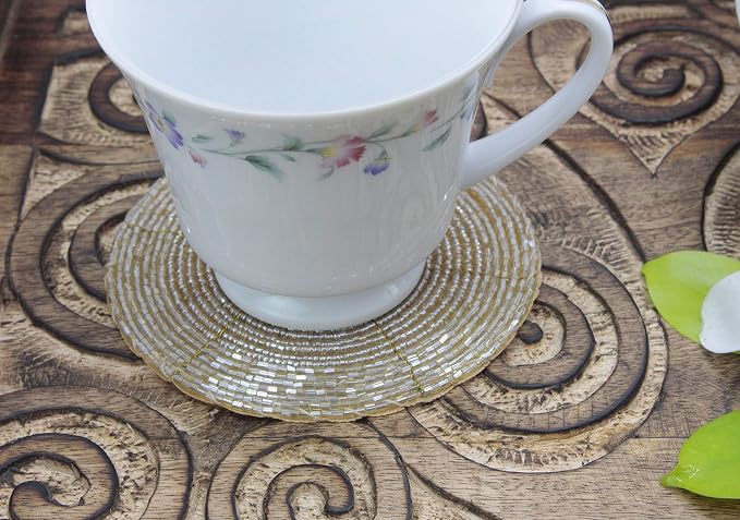 COTTON CRAFT Glitz Handmade Beaded Coaster - Image 5