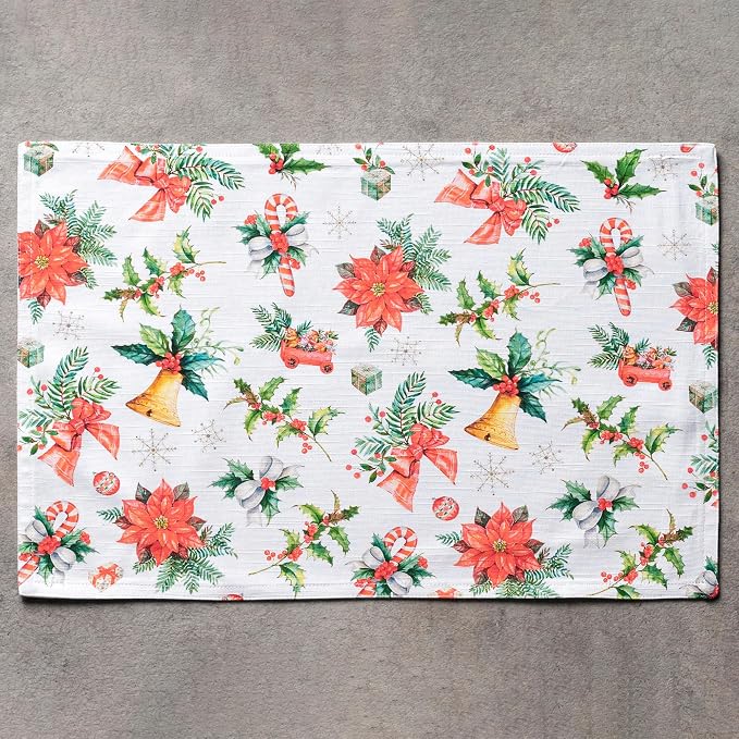 Maison d' Hermine Placemats Set of 4 Reusable 100% Cotton | Cloth Place Mats - Image 8