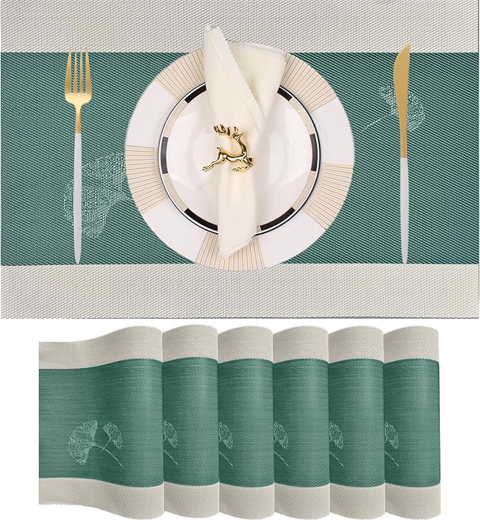 PIGCHCY Rustic Placemats Set of 6 by PIGCHCY