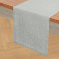 Solino Home 100% Pure Linen Table Runner Chambray Grey, Athena 14 x 90 in | by SolinoHome