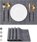 Placemats Set of 4 Washable Indoor | Outdoor Vinyl Place Mats by CADONO