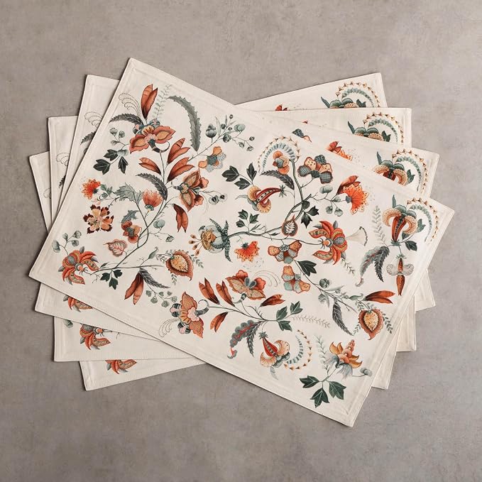 Maison d' Hermine Placemats Set of 4 Reusable 100% Cotton | Cloth Place Mats - Image 9