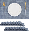 Leetaltree Deep Navy Woven Placemats Set of 24 by Leetaltree-ArtatEveryTable