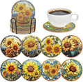 Sunflower Diamond Art Painting Coasters by INCOK