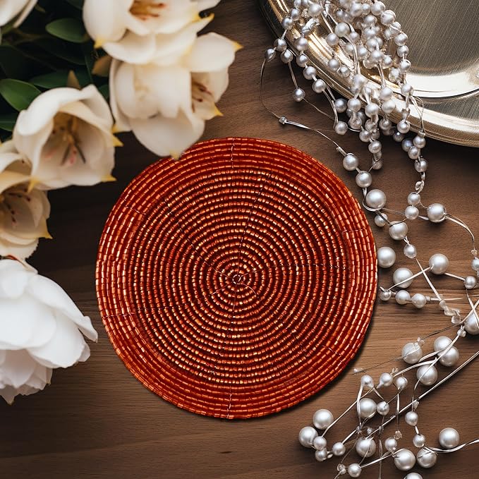 COTTON CRAFT Glitz Handmade Beaded Coaster - Image 8