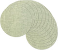 13" Round Placemats Set of 12, Reversible Faux Leather Heat Resistant Table Mats by NCUE