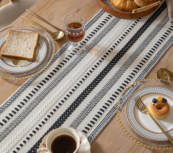Caflife Boho Table Runner 72 Inchs Long, Dining Room Home Decor - Image 6