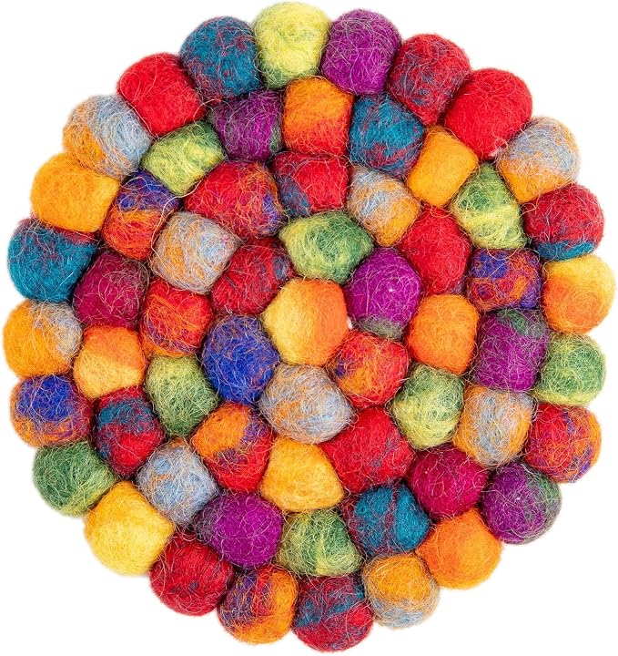 Round Felt Ball Coasters - Image 7