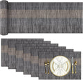 Aofmee Table Runner and Placemats Set of 6 Washable, Heat Resistant Place Mats by Aofmee