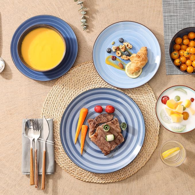 Selamica Ceramic 16-Pieces Dinnerware Set, Ceramic Dishes Set - Image 5