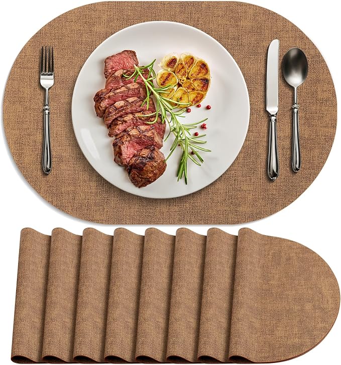 Placemats Set of 8 by Delicateandelegantplacemats