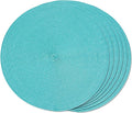 FunWheat Round Braided Placemats Set of 6 Table Mats by FunWheat
