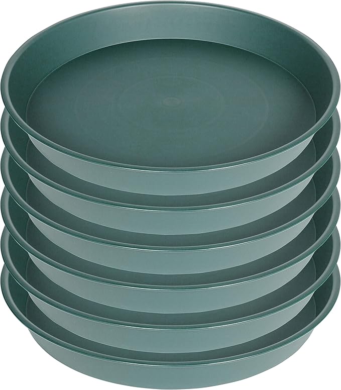 6 Pack of 10 inch Plant Saucer Bird Bath Bowl, Heavy Duty Plastic Plant Saucer - Image 8