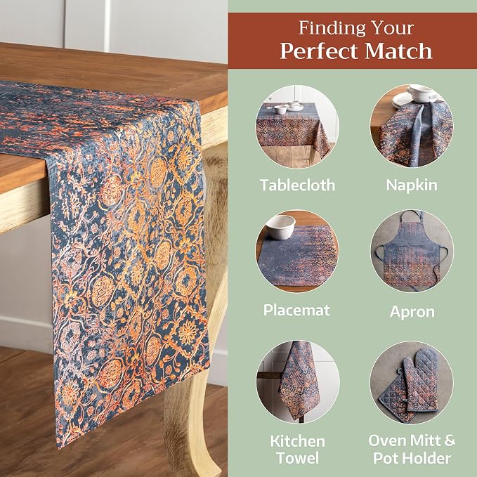 Maison d' Hermine Table Runner 100% Cotton 14.50" x 108" | Table Runners 108 - Image 6