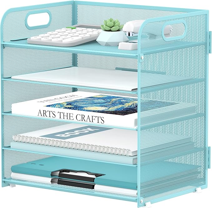 5 Trays Paper Organizer Letter Tray by SUPEASY